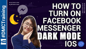 How to turn on facebook messenger dark mode IOS