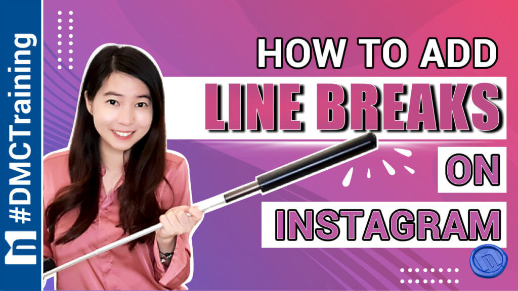 how to add line breaks on instagram